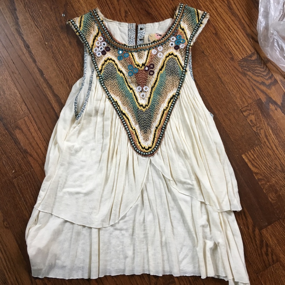 Free people embellished top.
